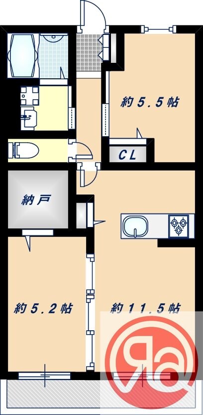 シャンドマイスの物件間取画像