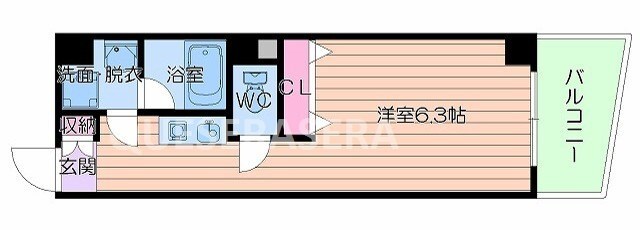 プライムタワー阿倍野４０の物件間取画像