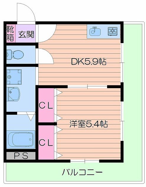 サンライトあべのⅦの物件間取画像