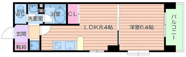 コンソラーレ上町台Ⅱの物件間取画像