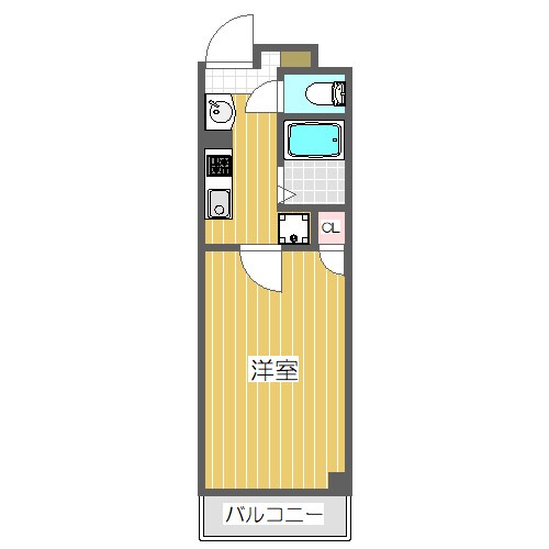 グランパシフィック鶴橋の物件間取画像