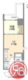 ラクラス堺筋本町の物件間取画像