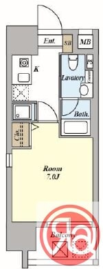 レオンコンフォート谷町六丁目の物件間取画像