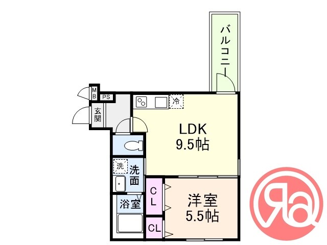 フジパレス帝塚山Ⅰ番館の物件間取画像