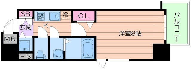 レジュールアッシュ天王寺堂ヶ芝の物件間取画像