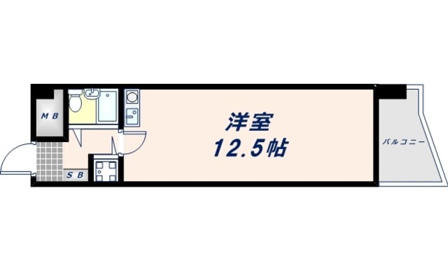 ハピネス上六の物件間取画像