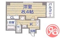 エスペランサ谷町の物件間取画像