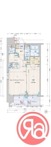 クリスタルグランツ谷町の物件間取画像