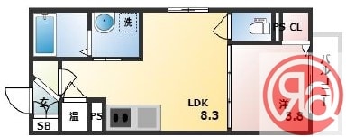 ＧＲＡＮＤＩＲ杉本町の物件間取画像