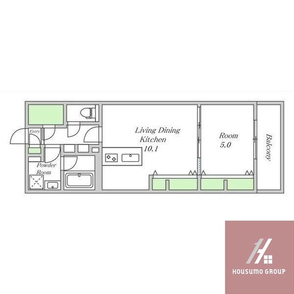 エスタジオ針中野の物件間取画像