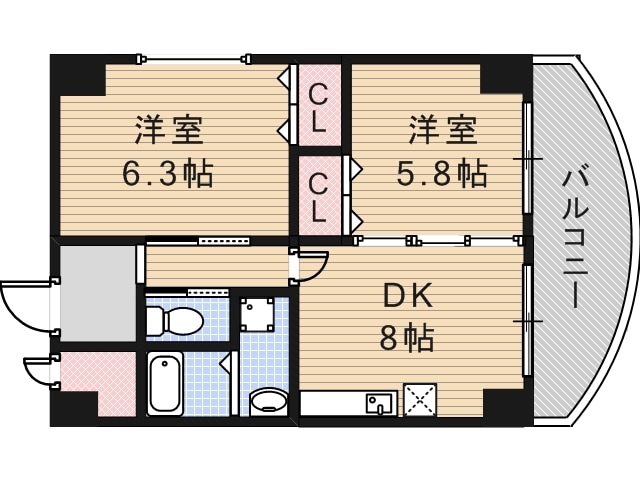 ツインステージ住吉の物件間取画像