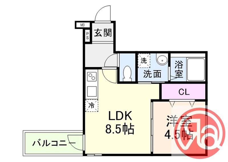 （仮称）フジパレス中野三丁目の物件間取画像