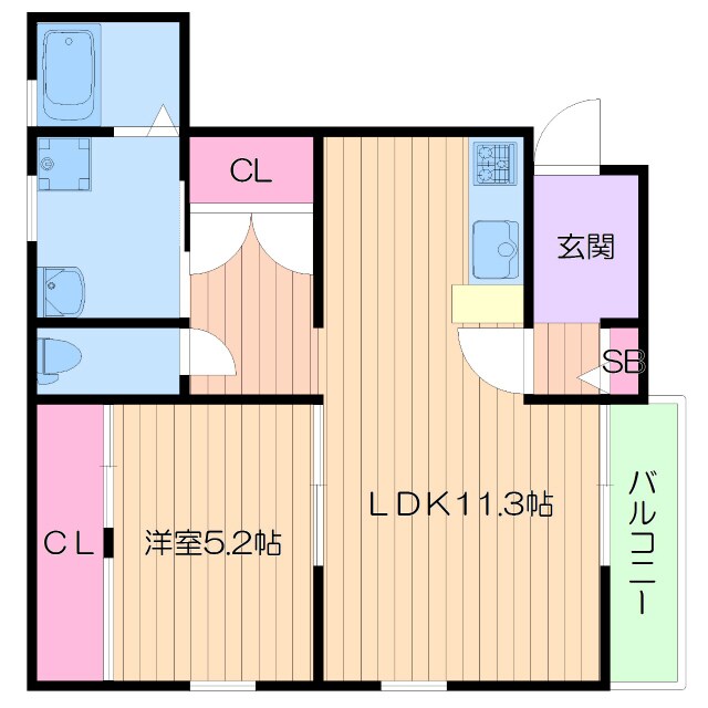 ｓｕｍｉｓｅｉ長居の物件間取画像