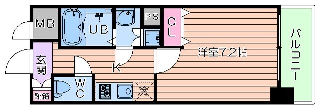 レジュールアッシュ天王寺の物件間取画像