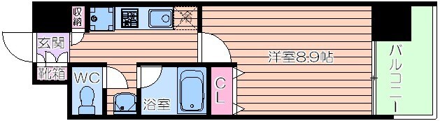 アーバンエース夕陽丘パルの物件間取画像