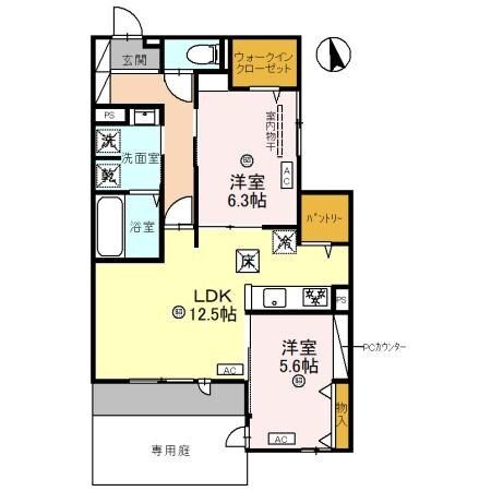 クラシスト長居西の物件間取画像