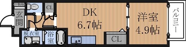 リバーライズ本町橋の物件間取画像