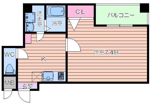 インパレス天王寺の物件間取画像