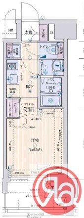 グランカリテ日本橋の物件間取画像