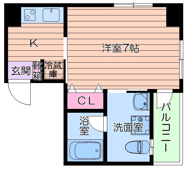 ベルエール天王寺の物件間取画像