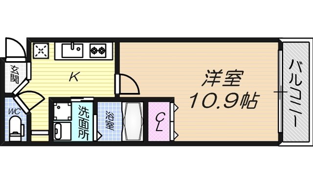 リバーライズ空堀の物件間取画像