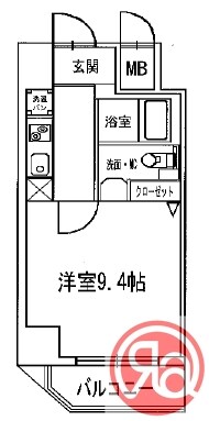 ヴィラタワー谷町の物件間取画像