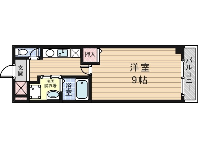 ラポール帝塚山の物件間取画像