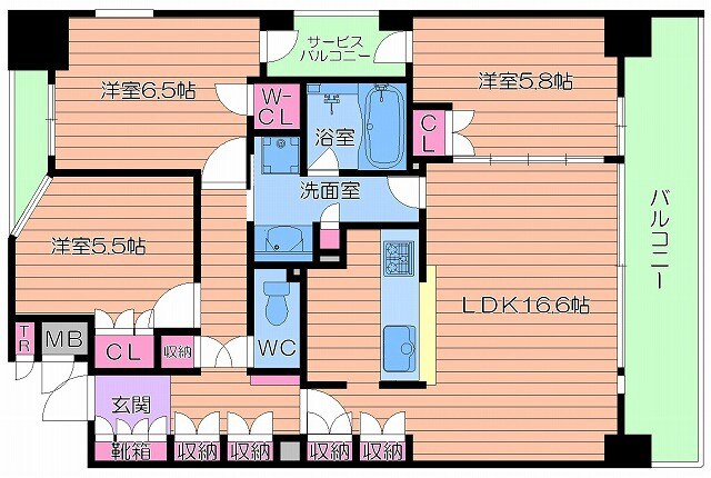 アーバンエース五条公園パルの物件間取画像