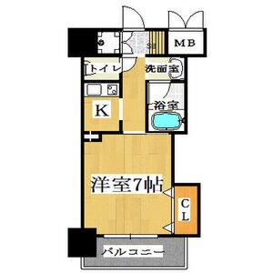 ブリリアン夕陽丘の物件間取画像