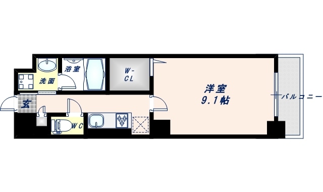 エルディオーネ上町台の物件間取画像