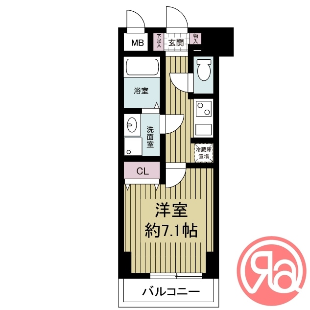 Ｓ－ＲＥＳＩＤＥＮＣＥ　Ｈｏｍｍａｃｈｉ　Ｍａｒｋｓの物件間取画像