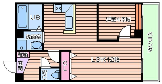 リバーライズ空堀の物件間取画像