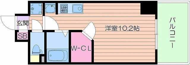 ララプレイス四天王寺夕陽ヶ丘の物件間取画像