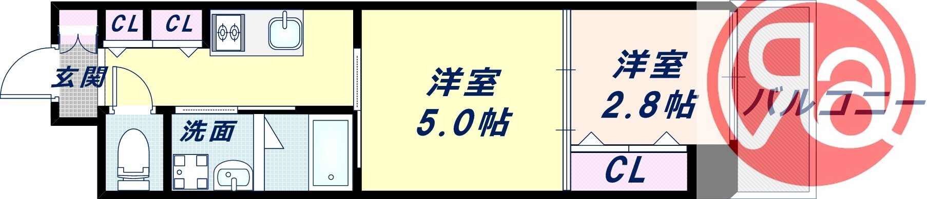 テラ西田辺の物件間取画像