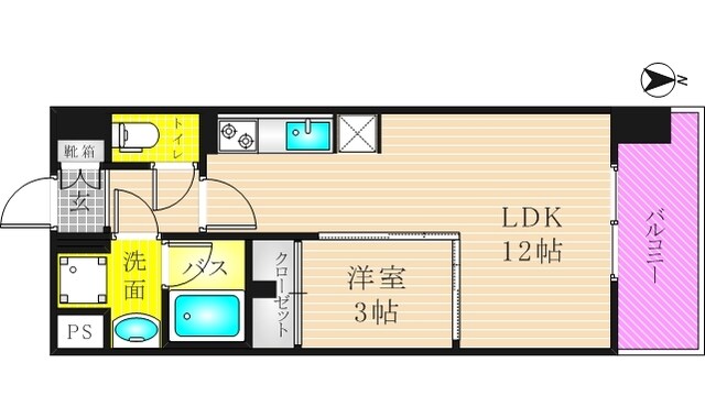 セイワパレス天王寺真田山の物件間取画像