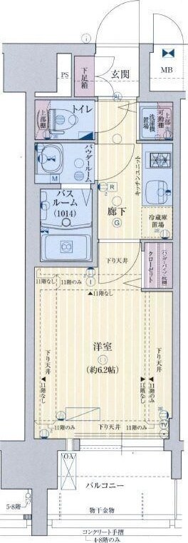 グランカリテ日本橋の物件間取画像