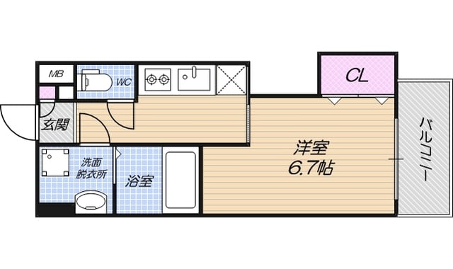 Luxe田辺の物件間取画像