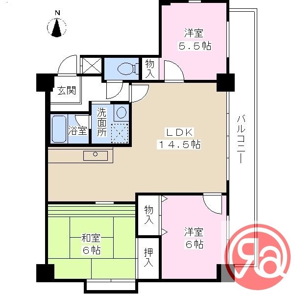 メゾン日月の物件間取画像