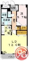 エルロード住吉6号館の物件間取画像