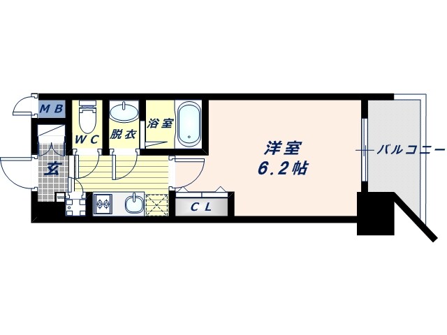 ファーストフィオーレ天王寺筆ヶ崎アイの物件間取画像