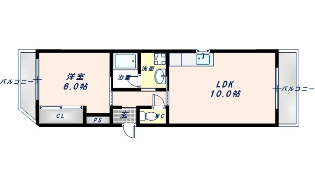 サザンクロスの物件間取画像