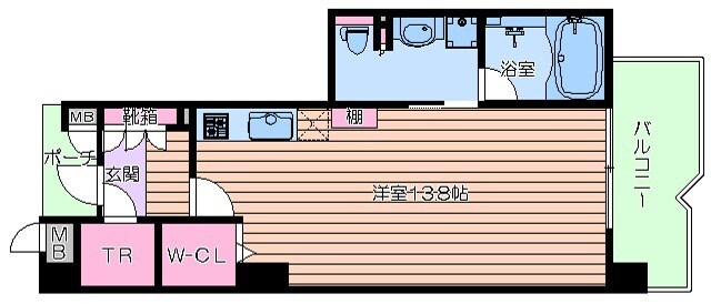 ロイヤルパークス桃坂の物件間取画像