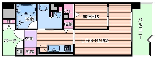 ロイヤルパークス桃坂の物件間取画像