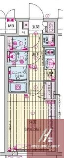 プレサンス鶴橋トレヴィエの物件間取画像