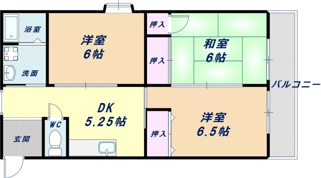 コーポ登和の物件間取画像