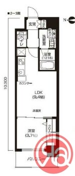 アーバネックス北久宝寺の物件間取画像