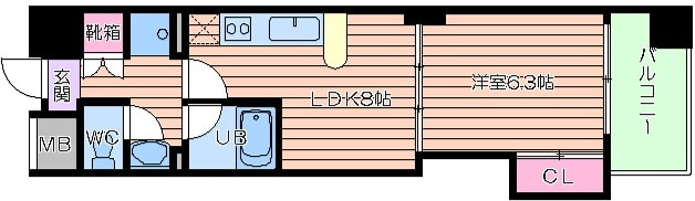 CITY　SPIRE上町台の物件間取画像