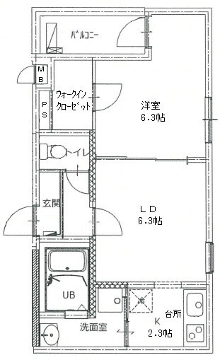 フジパレス遠里小野公園の物件間取画像