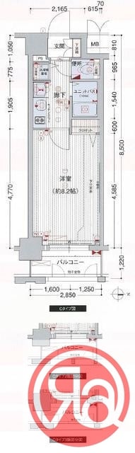 プレサンス本町リアルシティの物件間取画像