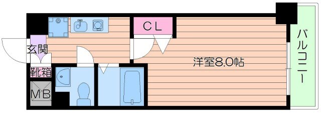 エイチ・ツー・オー東住吉Ⅱ番館の物件間取画像